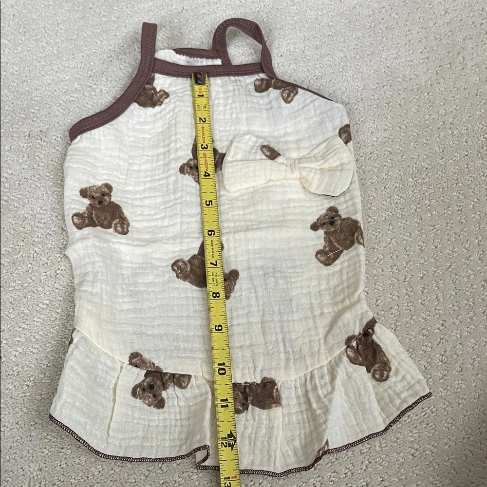 Dog Teddy Bear Print Dress